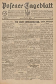 Posener Tageblatt. Jg.69, Nr. 193 (23 August 1930) + dod.