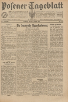 Posener Tageblatt. Jg.69, Nr. 194 (24 August 1930) + dod.