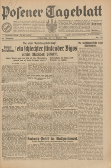 Posener Tageblatt. Jg.69, Nr. 197 (28 August 1930) + dod.