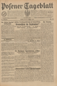 Posener Tageblatt. Jg.69, Nr. 198 (29 August 1930) + dod.