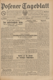 Posener Tageblatt. Jg.69, Nr. 203 (4 September 1930) + dod.