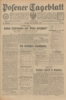 Posener Tageblatt. Jg.69, Nr. 242 (19 Oktober 1930) + dod.