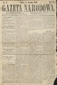 Gazeta Narodowa. 1863, nr 2