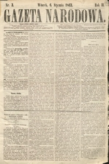 Gazeta Narodowa. 1863, nr 3