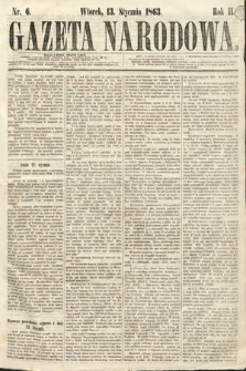 Gazeta Narodowa. 1863, nr 6