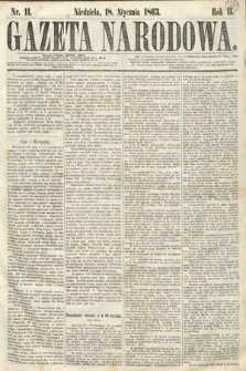 Gazeta Narodowa. 1863, nr 11