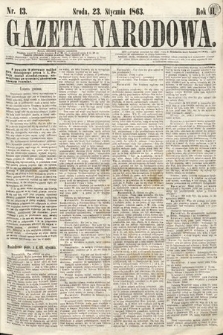 Gazeta Narodowa. 1863, nr 13