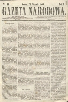 Gazeta Narodowa. 1863, nr 16