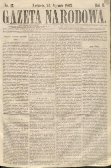Gazeta Narodowa. 1863, nr 17