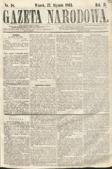 Gazeta Narodowa. 1863, nr 18