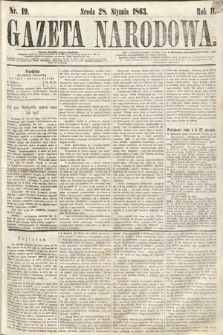 Gazeta Narodowa. 1863, nr 19