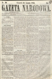 Gazeta Narodowa. 1863, nr 20