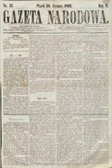 Gazeta Narodowa. 1863, nr 21