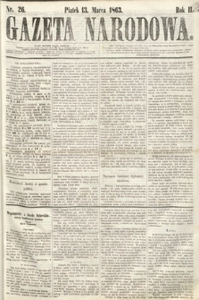 Gazeta Narodowa. 1863, nr 26