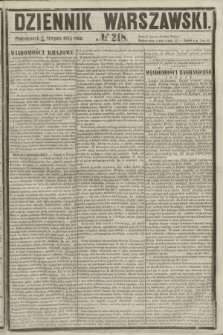 Dziennik Warszawski. 1855, № 218 (20 sierpnia)