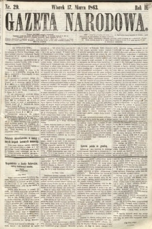 Gazeta Narodowa. 1863, nr 29