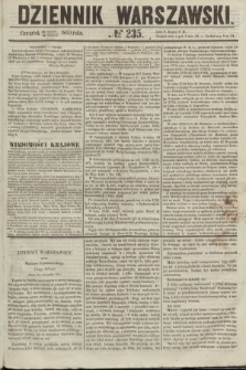 Dziennik Warszawski. 1855, № 235 (6 września)