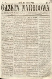 Gazeta Narodowa. 1863, nr 36