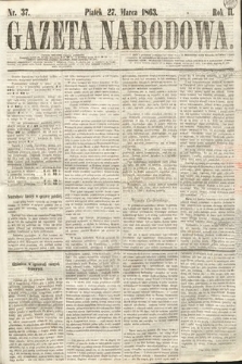 Gazeta Narodowa. 1863, nr 37