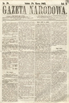Gazeta Narodowa. 1863, nr 38
