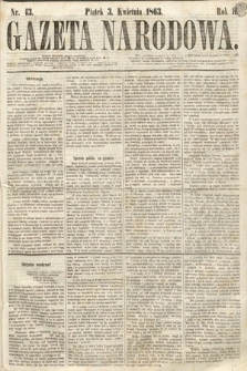 Gazeta Narodowa. 1863, nr 43
