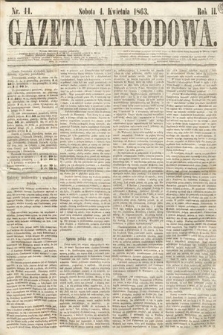 Gazeta Narodowa. 1863, nr 44