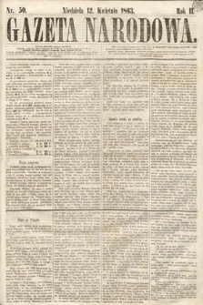Gazeta Narodowa. 1863, nr 50