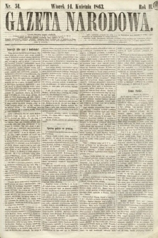 Gazeta Narodowa. 1863, nr 51