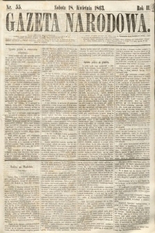 Gazeta Narodowa. 1863, nr 55