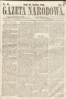 Gazeta Narodowa. 1863, nr 64