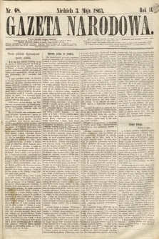 Gazeta Narodowa. 1863, nr 68