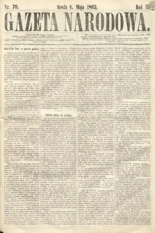 Gazeta Narodowa. 1863, nr 70