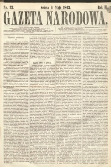 Gazeta Narodowa. 1863, nr 73