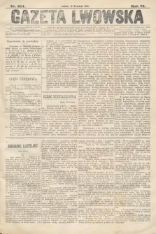 Gazeta Lwowska. 1885, nr 214