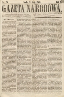Gazeta Narodowa. 1863, nr 76