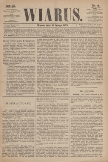 Wiarus. R.3, nr 18 (16 lutego 1875)