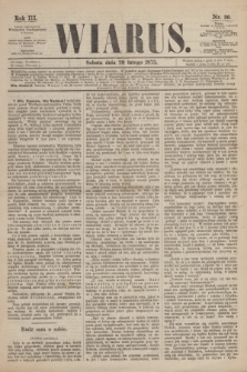 Wiarus. R.3, nr 20 (20 lutego 1875)