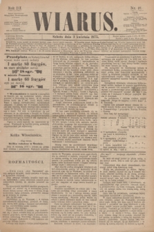 Wiarus. R.3, nr 37 (3 kwietnia 1875)