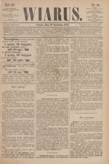 Wiarus. R.3, nr 40 (10 kwietnia 1875)
