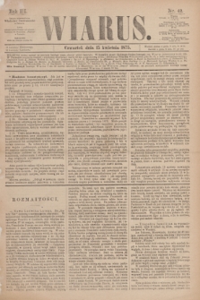 Wiarus. R.3, nr 42 (15 kwietnia 1875)