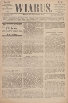 Wiarus. R.3, nr 47 (27 kwietnia 1875)