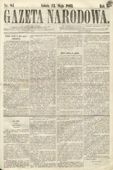Gazeta Narodowa. 1863, nr 84