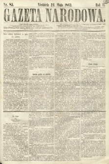 Gazeta Narodowa. 1863, nr 85