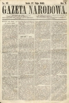 Gazeta Narodowa. 1863, nr 87
