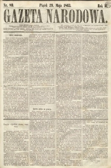 Gazeta Narodowa. 1863, nr 89