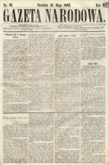 Gazeta Narodowa. 1863, nr 91