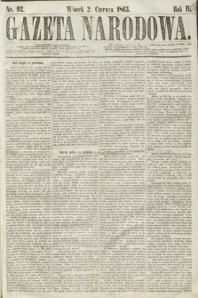 Gazeta Narodowa. 1863, nr 92
