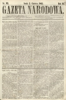 Gazeta Narodowa. 1863, nr 93