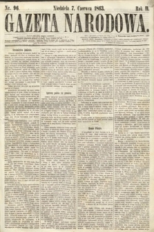 Gazeta Narodowa. 1863, nr 96