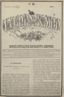 Tygodnik Mód i Nowości Dotyczących Gospodarstwa Domowego. 1865, № 22 (3 czerwca) + dod. + wkładka